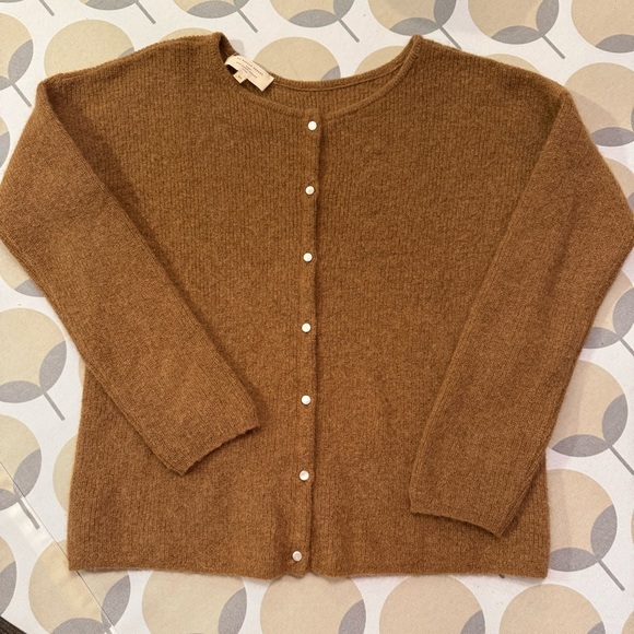 Sezane Sweaters - Sezane Gaspard Brown Cardigan Sweater